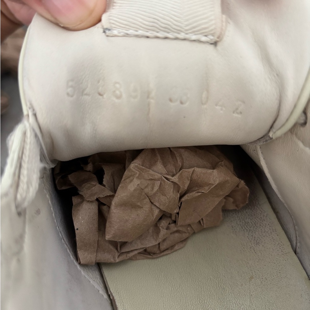 Used Gucci Cream Sneakers Rhython shoes size 8.5 US - Picture 14 of 16